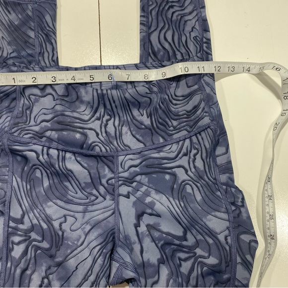 Athleta Blue Print Ultimate Stash Pocket 7/8 Woman’s Activewear Tights Size XS - Picture 12 of 13